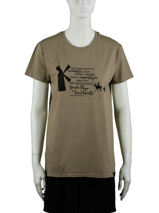 T-shirt Guccini Don Chisciotte (Unisex - colore: salvia)