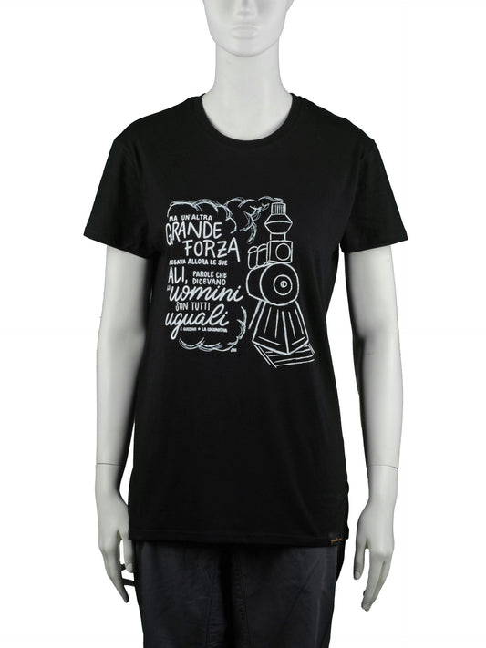 T-shirt Guccini la locomotiva (Unisex - colore: nero)