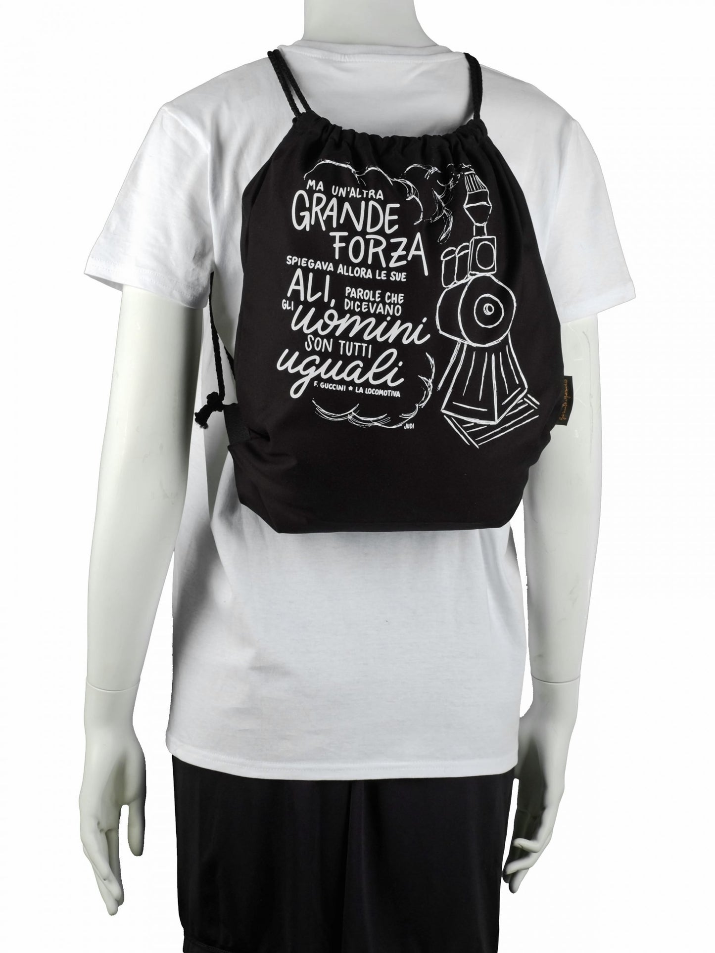 Zaino Guccini la locomotiva (colori: jeans blu e nero)