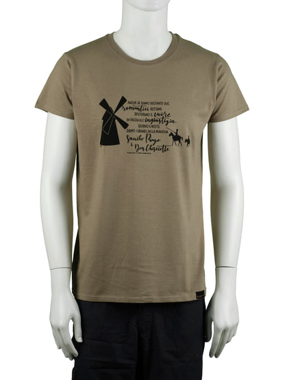 T-shirt Guccini Don Chisciotte (Unisex - colore: salvia)
