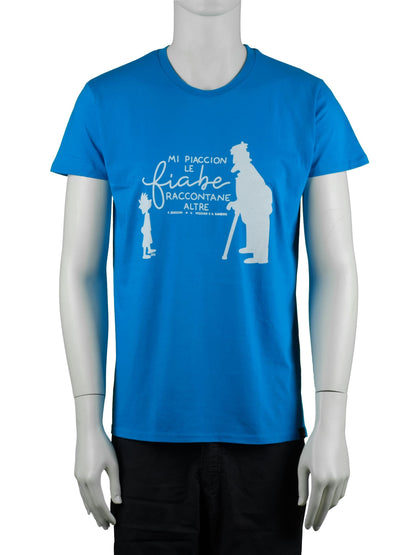 T-shirt Guccini Il vecchio e il bambino (Unisex - colore: azzurro)