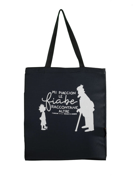 Shopper Guccini Il vecchio e il bambino (Colore grigio scuro)