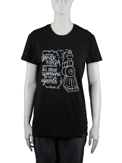 T-shirt Guccini la locomotiva (Unisex - colore: nero)